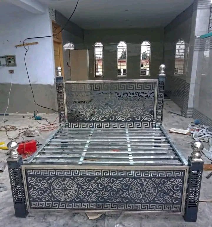 Ornate Metal Bed Frame - Karachi Metal Art