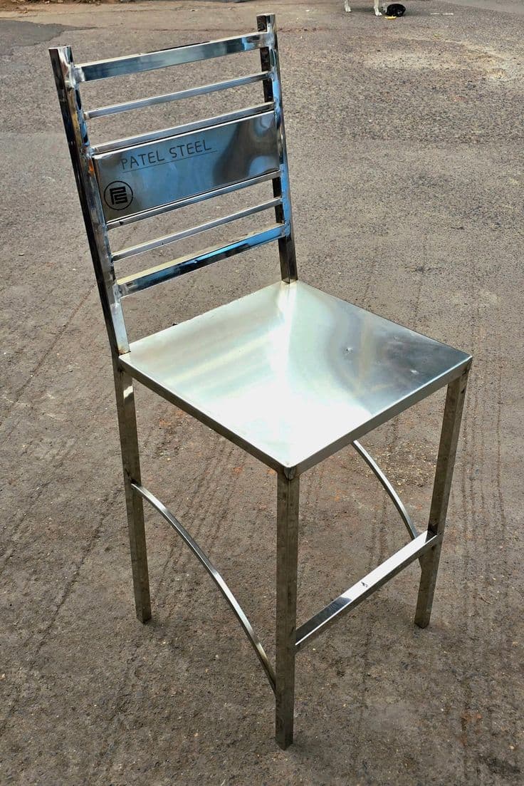 Simple Metal Side Chair - Karachi Metal Art