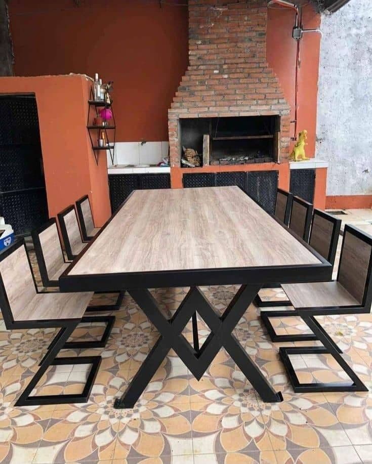 Modern Metal Dining Table - Karachi Metal Art