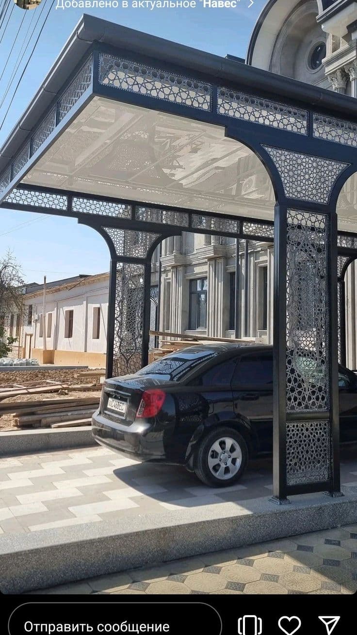 Carport Fiber Shade - Karachi Metal Art
