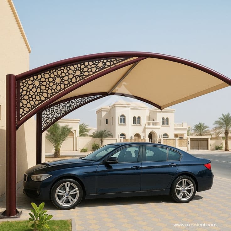 Parking Area Fiber Shade - Karachi Metal Art