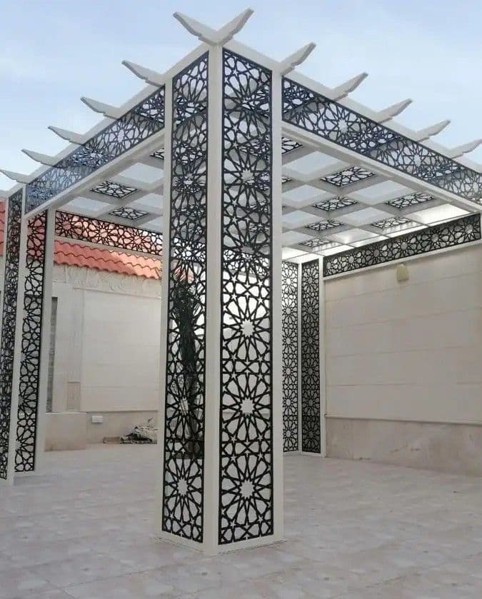 Steel Frame Fiber Structure - Karachi Metal Art