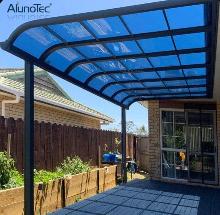 Blue Roof Fiber Shade - Karachi Metal Art
