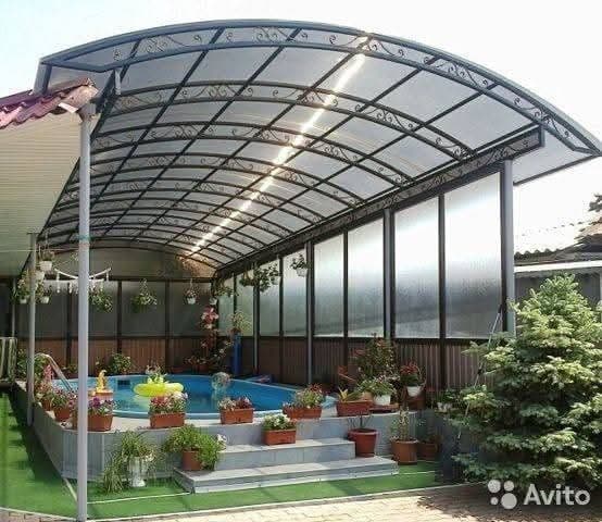 Garden Area Fiber Shade - Karachi Metal Art