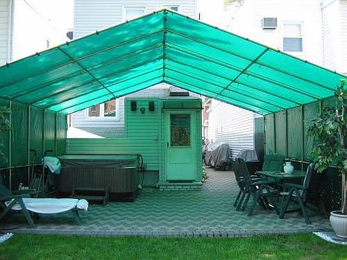 Green Roof Fiber Shade - Karachi Metal Art