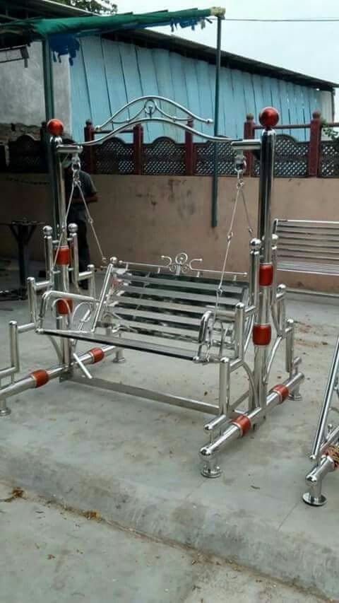Outdoor Metal Swing Bench - Karachi Metal Art