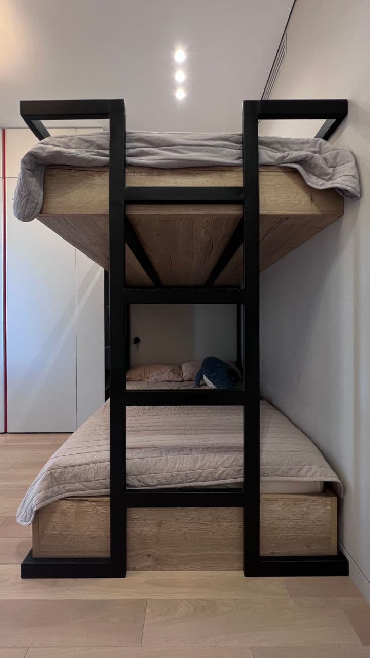 Black Metal Bunk Bed - Karachi Metal Art