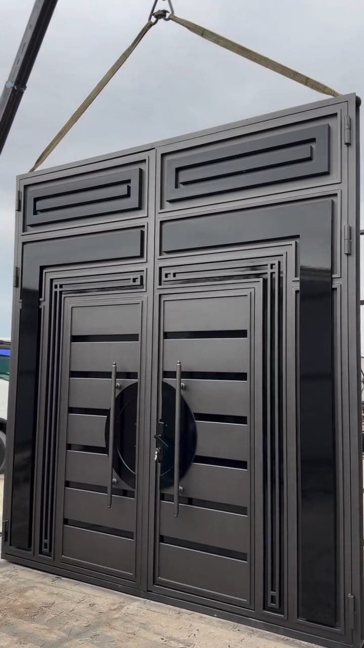 Solid Modern Double Gate - Karachi Metal Art
