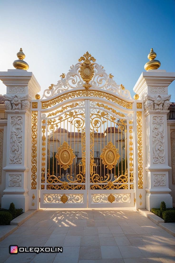 Palace Style Entrance Gate - Karachi Metal Art