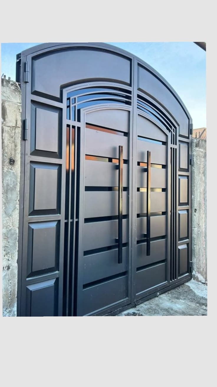 Arched Metal Entrance Gate - Karachi Metal Art