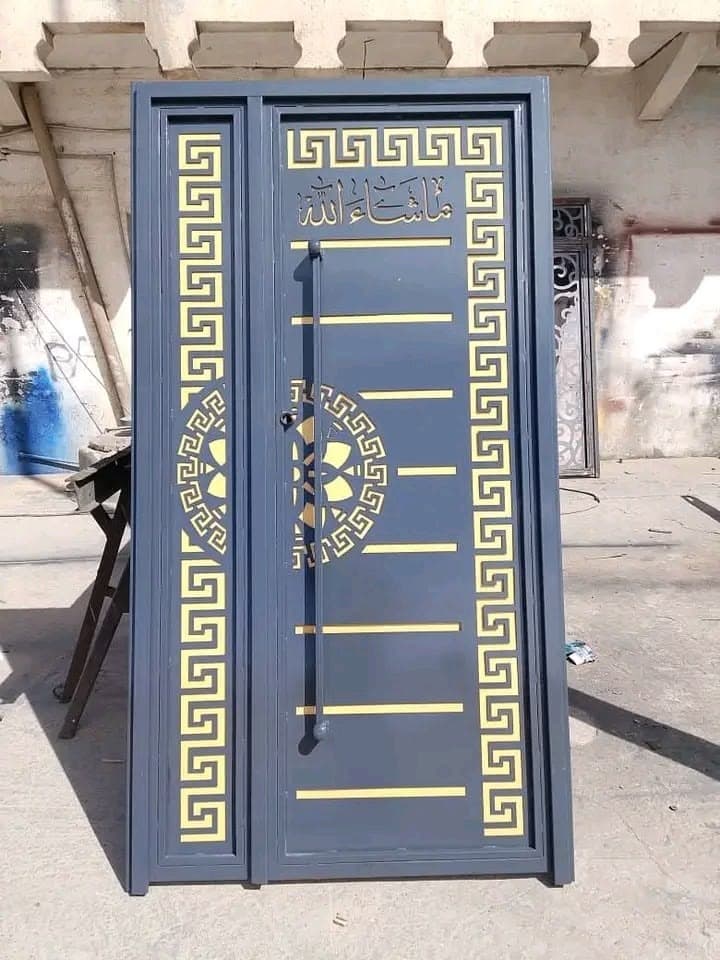 Blue Framed Decorative Gate - Karachi Metal Art