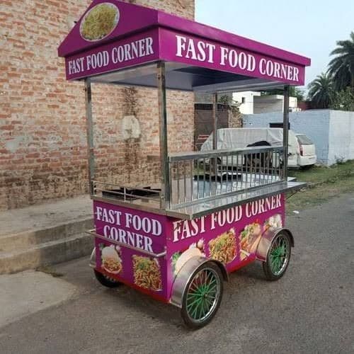 Pink Mobile Vendor Cart - Karachi Metal Art
