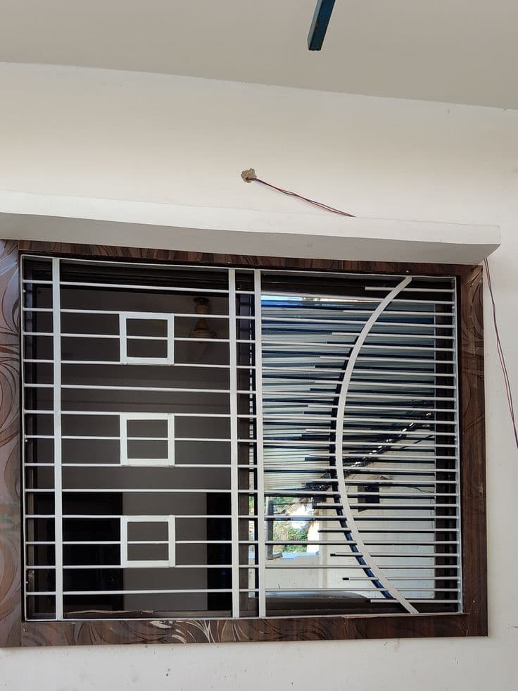 Multi Panel Window Grill - Karachi Metal Art