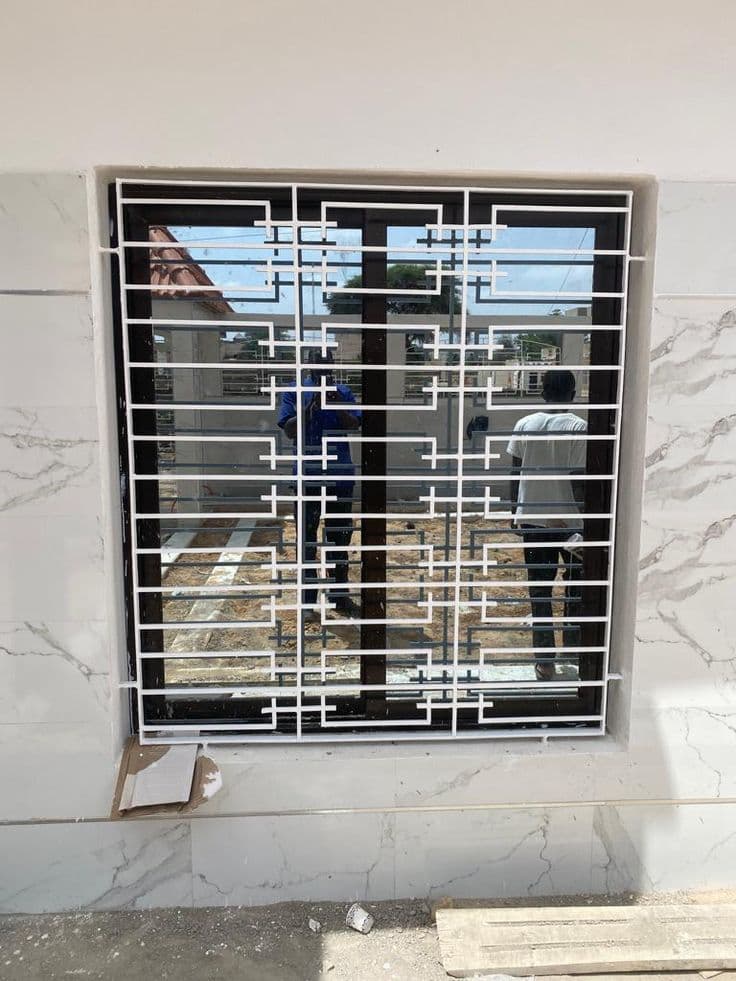 Decorative Fixed Window Grill - Karachi Metal Art